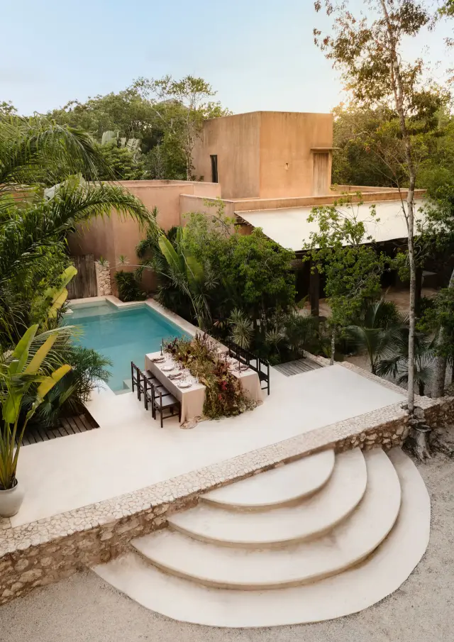 Private Wellness Retreat Venue in Tulum: Six-Bedroom Villa with Pool, Temazcal and Art Studio