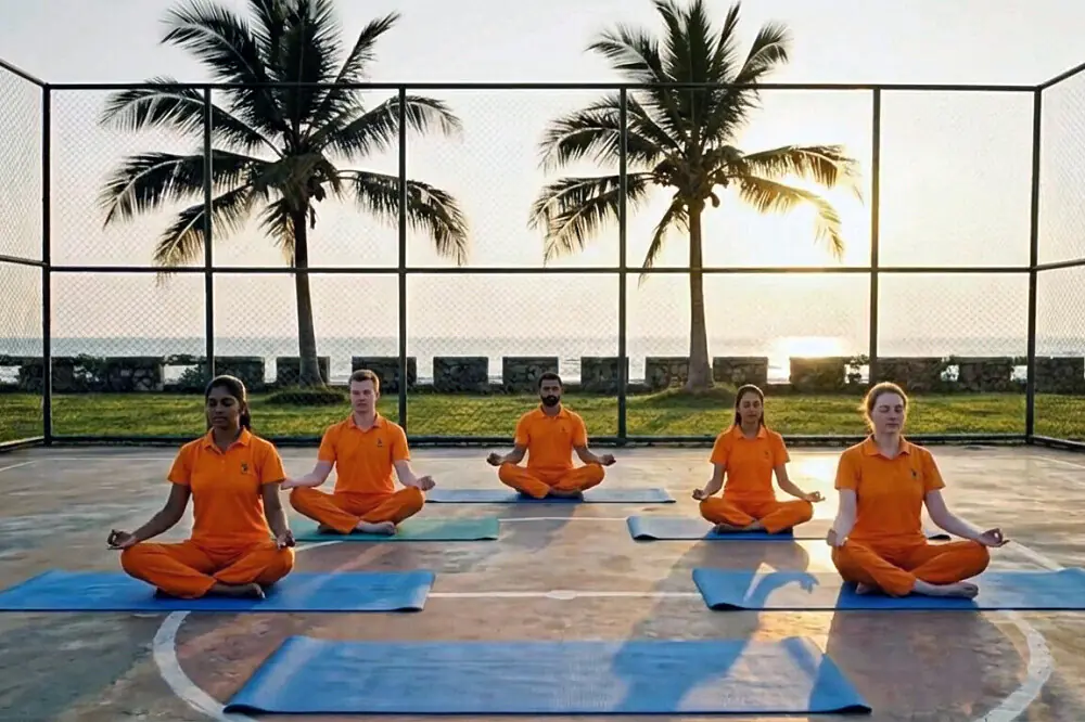 50-Day Traditional Yoga Teacher Training on Malaysia's Morib Beach