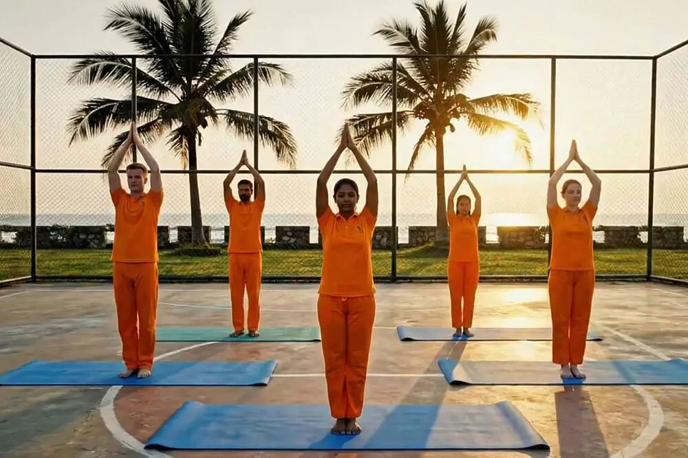 30-Day Traditional Yoga Teacher Training on Malaysia's Morib Beach