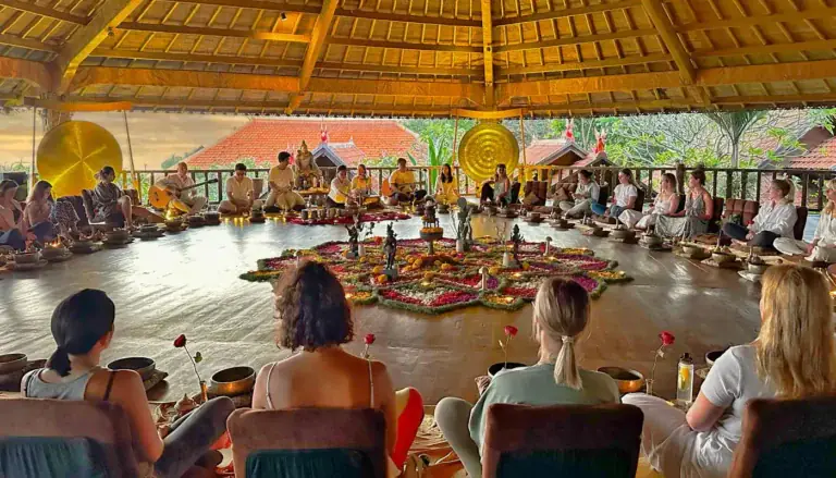 Yoga, Sound Healing and Detox Retreat at a Beachfront Resort Near Canggu, Bali