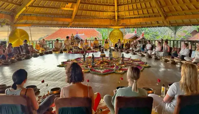 Yoga, Sound Healing and Detox Retreat at a Beachfront Resort Near Canggu, Bali