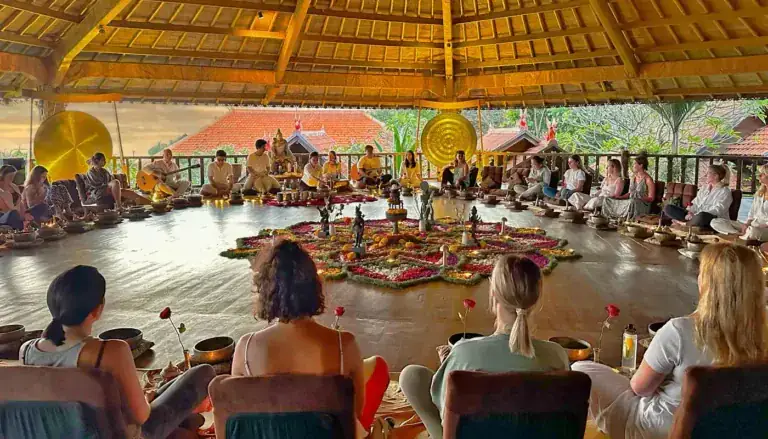 Yoga, Sound Healing and Detox Retreat at a Beachfront Resort Near Canggu, Bali