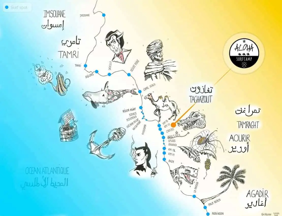 Surf Camp in Taghazout, Morocco: 7 or 14 Nights with Daily Coaching