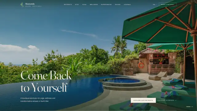 Yoga and Sound Healing by the Bali Sea at Alamanda, North Bali