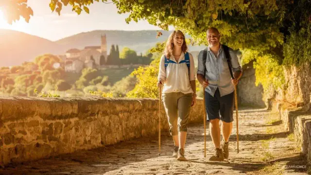 Couples Hiking Retreat on the Camino de Santiago, Gascony, France