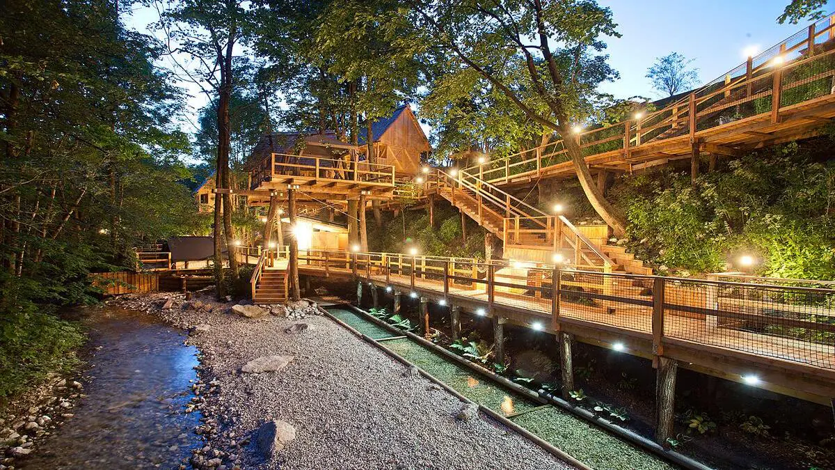 Treehouse Glamping and Garden Food by Lake Bled, Slovenia