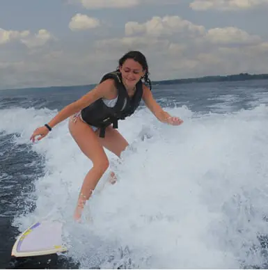 Wakesurfing Summer Camp on Lake Couchiching, Ontario